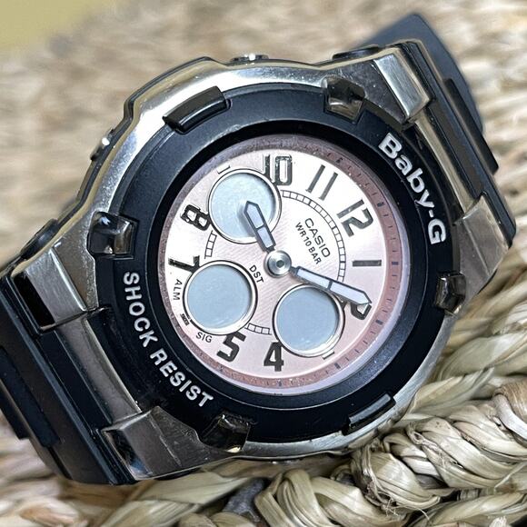 Ladies' Casio Pink Dial Baby-G Watch Hearts! BGA-100 39 mm